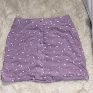 Areopostal Purple Floral Skirt